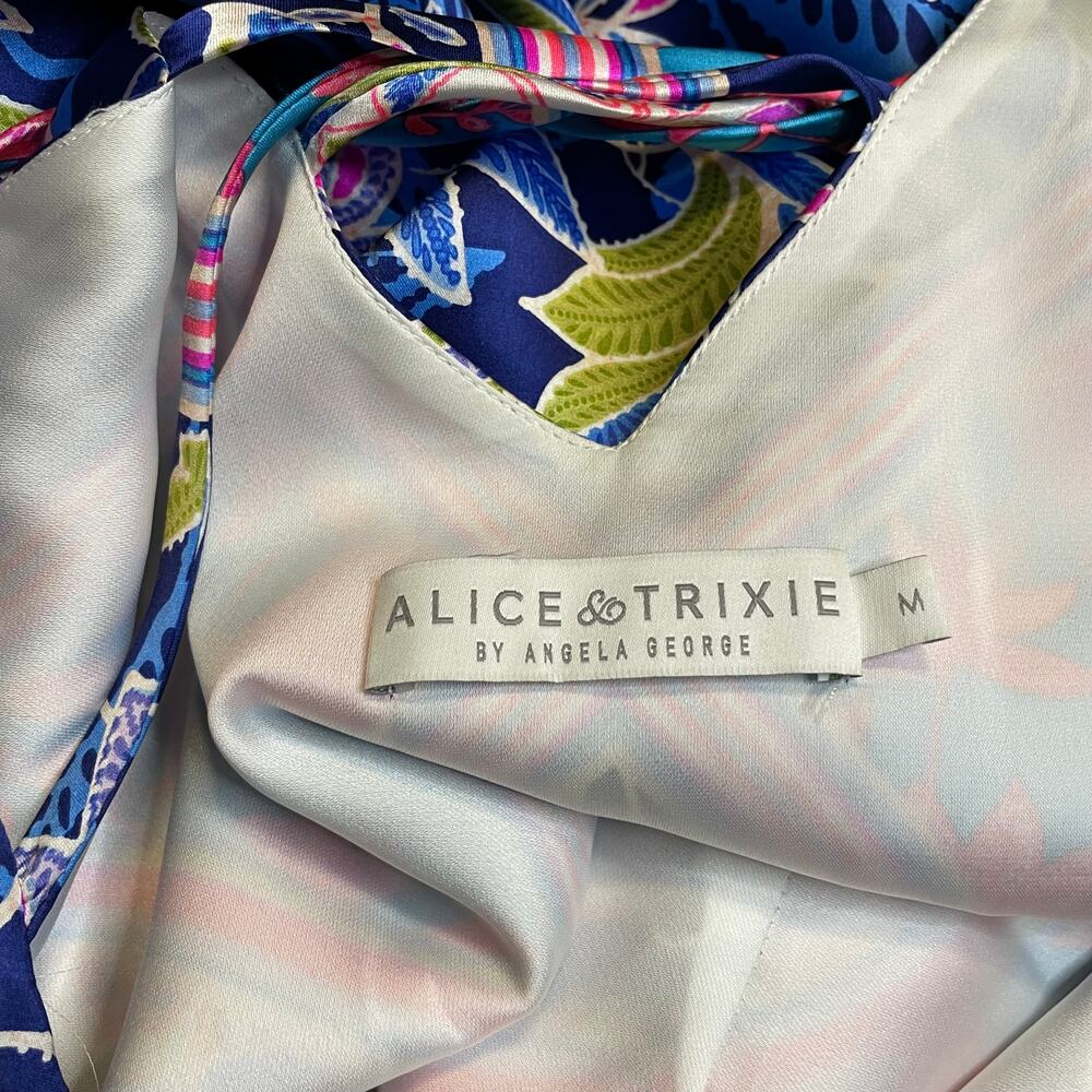 Alice & Trixie by Angela George Long-Sleeved Silk Dress - M - Picture 5 of 10